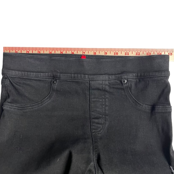 Spanx Distressed Skinny Jeans Women's S High Rise Stretch Denim Raw Hem 20213R - Picture 7 of 15